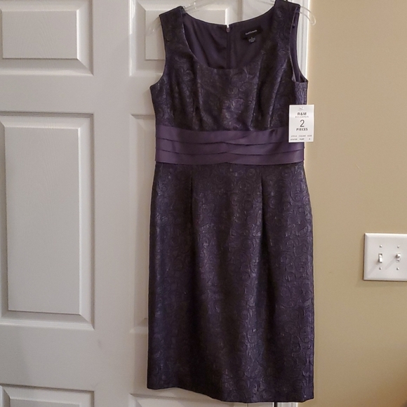 ποΈ Purple Metallic Dress and Jacket - Picture 9 of 15